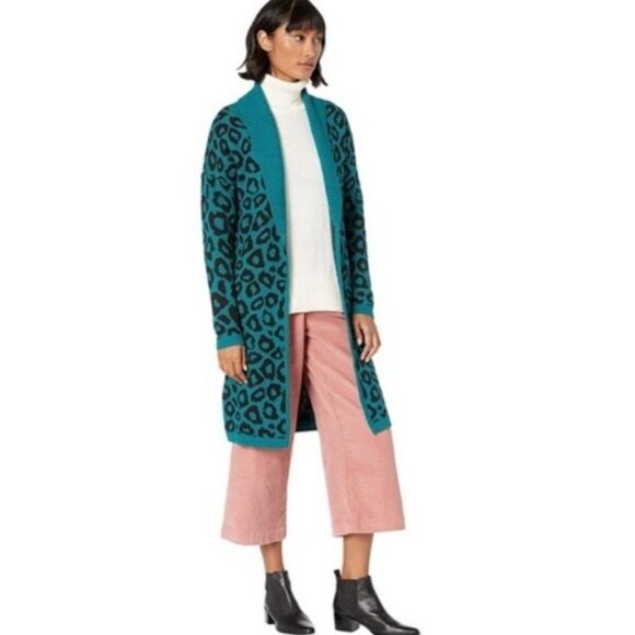 NWT BCBGeneration womans leapord Cardigan S - Picture 8 of 10